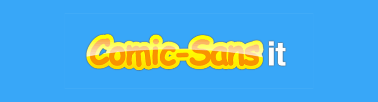 Comic-Sans it felirat