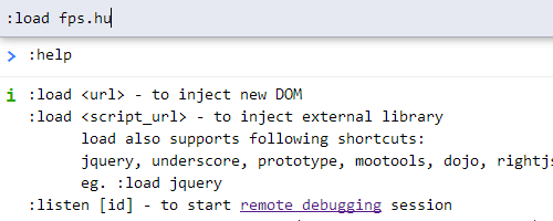 JSHint példa képernyő