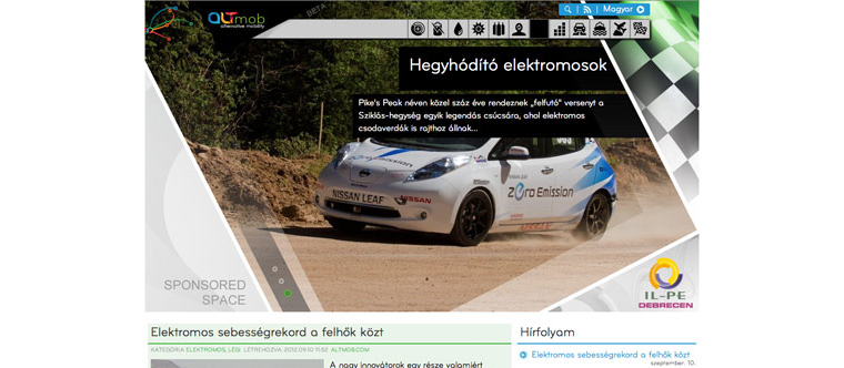 ALTernative mobILITY website képernyőkép