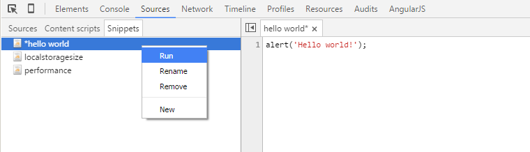 Snippets képernyőkép