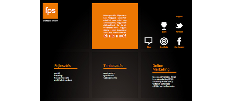 fps website képernyőkép