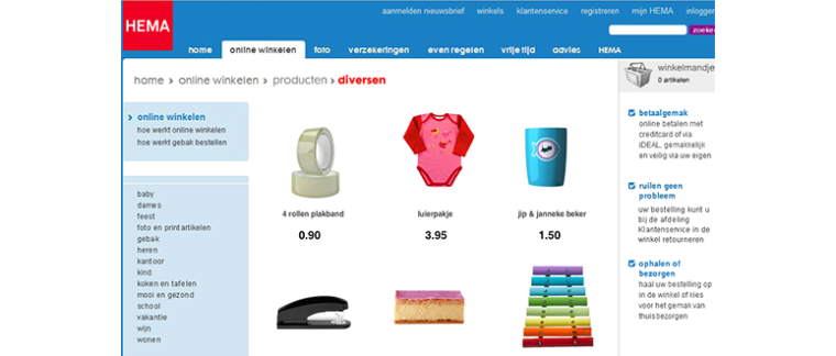 Bögre a Hema webshopon