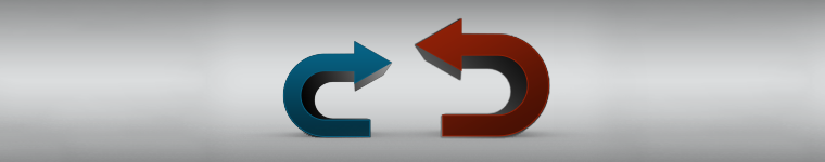 két egymásra mutató nyíl illusztráció