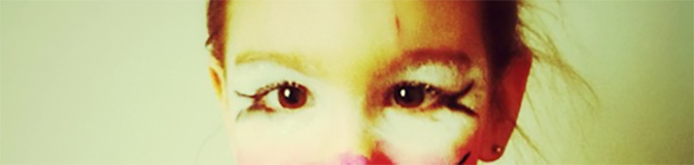 kislány szép szemei fotó