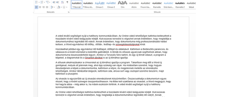 Lorem ipsum és a Word