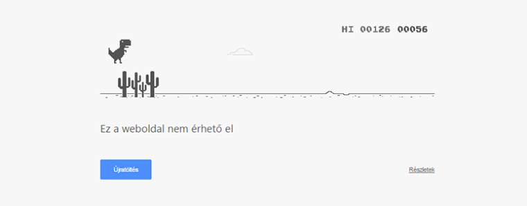 Nincs net? Játssz a Chrome-odban!